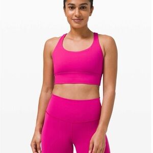 Lululemon Energy Bra Long Line – Medium Support B-D Cup – Ripened Raspberry